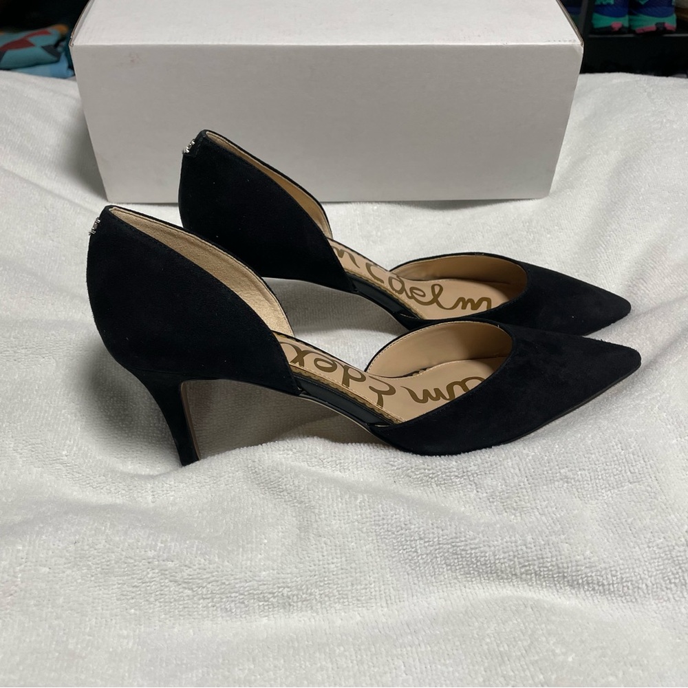 Sam Edelman Black Suede Heels